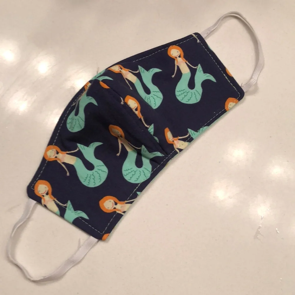 Two Double Layer Reversible Washable Face Masks